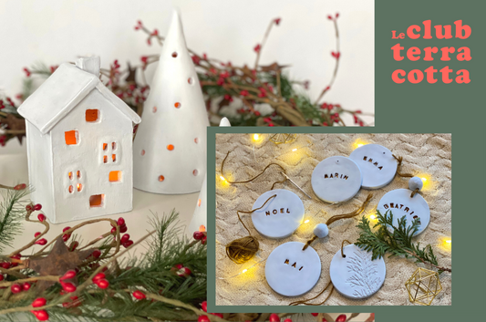 J'ai fabriqué mes propres décorations de Noël en argile