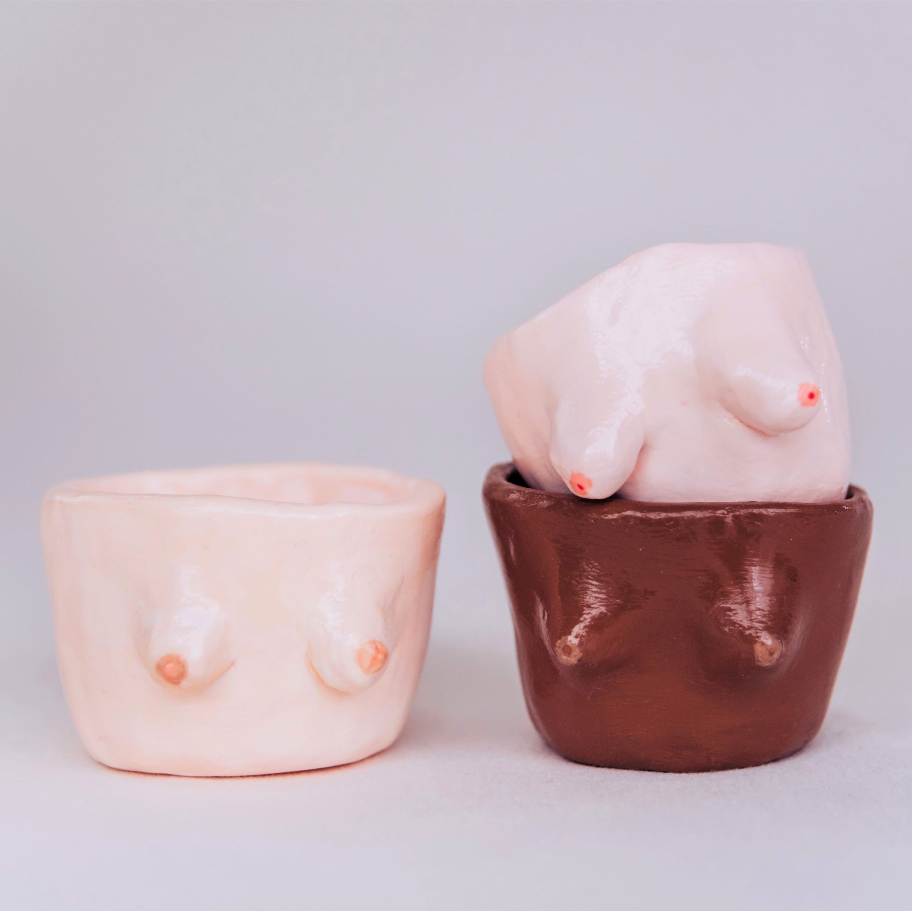 Boobie pots en argile