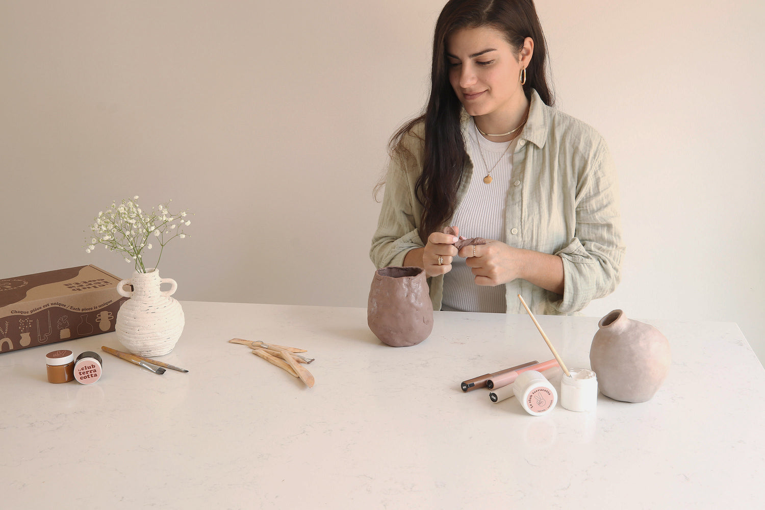 Le guide de la poterie pour débutant : 12 projets avec et sans